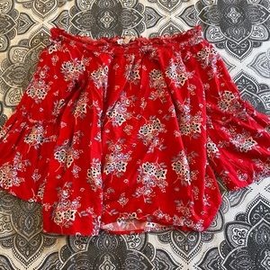 Off the shoulder shirt